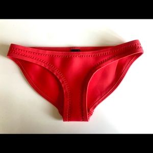 Triangl red velvet bottoms XXS